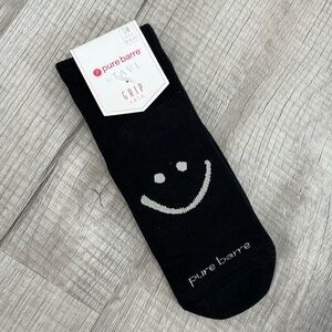 Pure Barre Tavi Aria Grip Smiley Face Socks